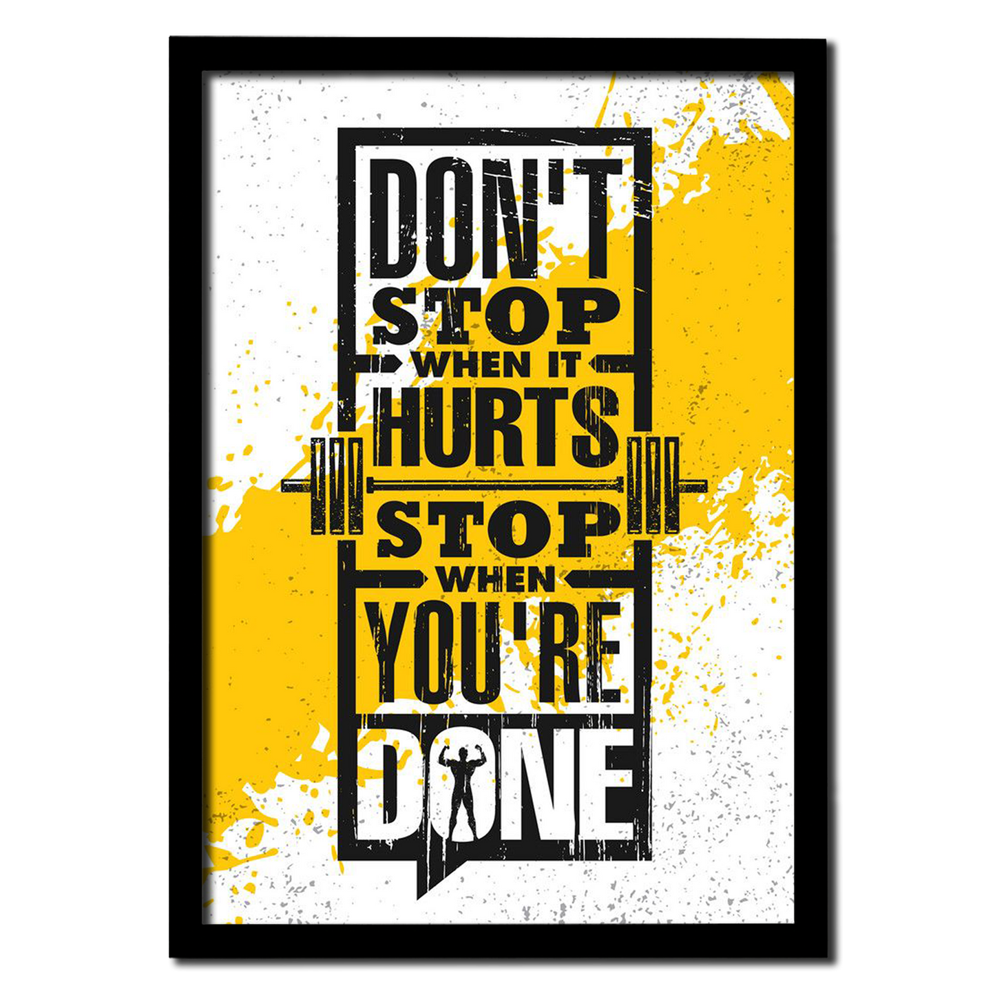 Don't Stop – Gym Motivation Photo Frame