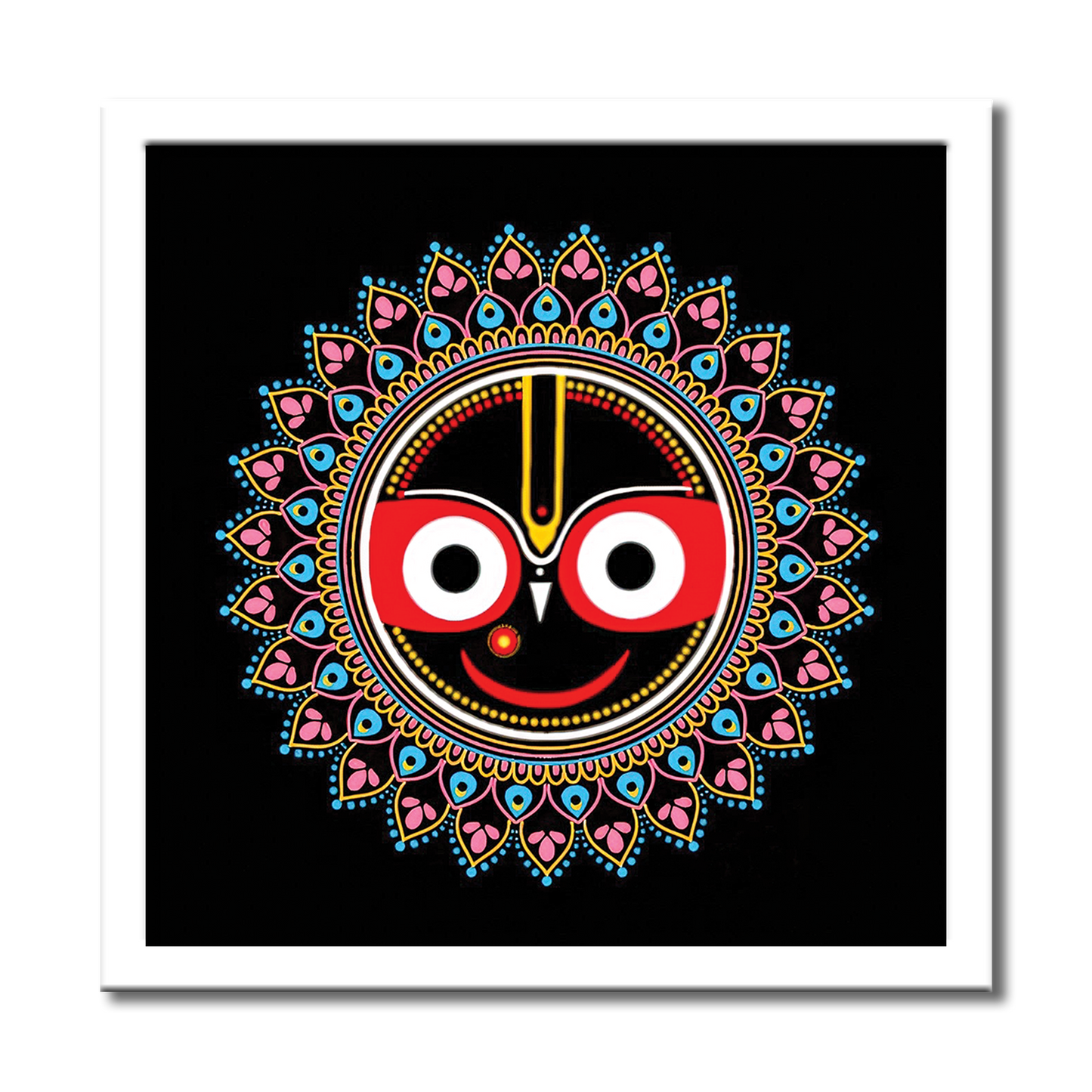 Lord Jagannath Mandala Eternal Smile Wall Art Photo Frame