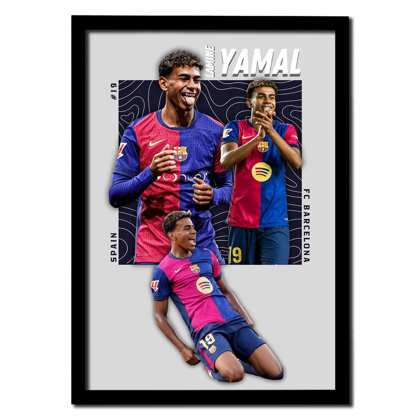 Lamine Yamal – Rising Star of FC Barcelona Photo Frame