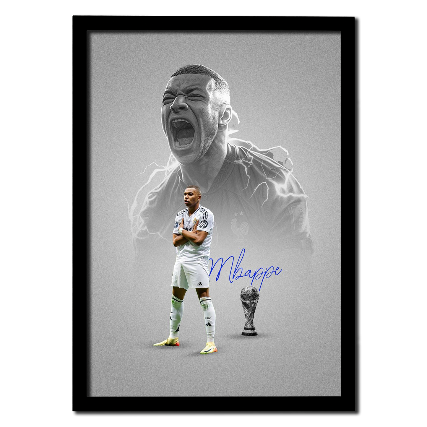 Kylian Mbappé Champion Photo Frame