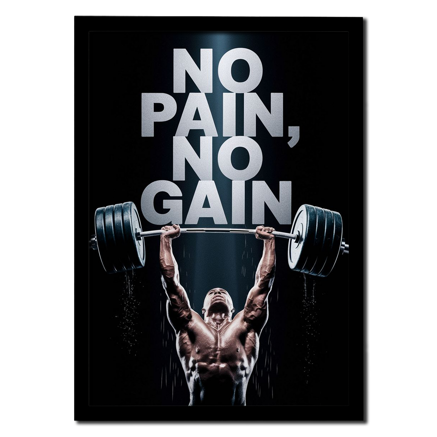 No Pain No Gain – Gym Motivation Photo Frame