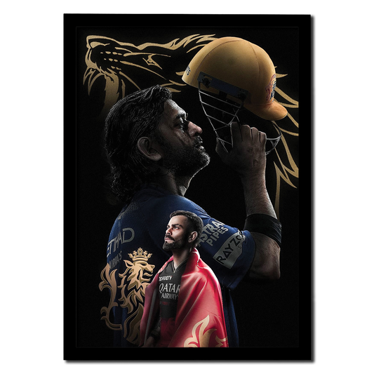 Legacy of Lions: Dhoni & Kohli Photo Frame