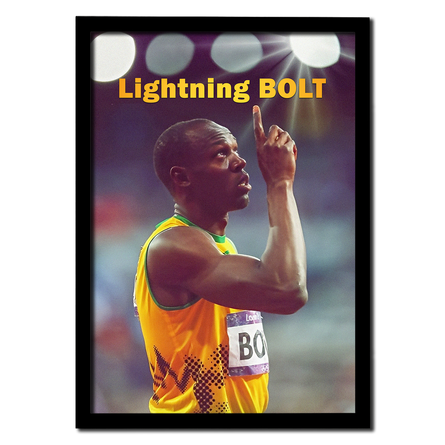 Lightning Usain Bolt Legacy Photo Frame
