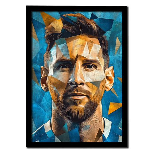 Lionel Messi Abstract Vector Art Photo Frame