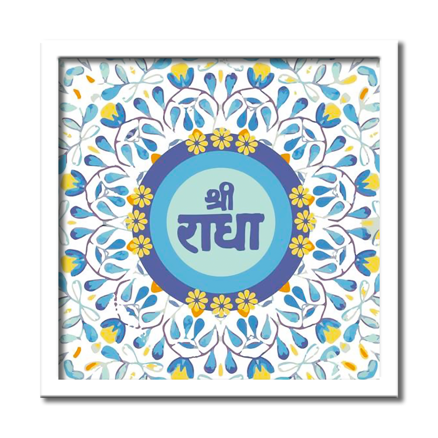 Shree Radha Mandala Art Desk Frame