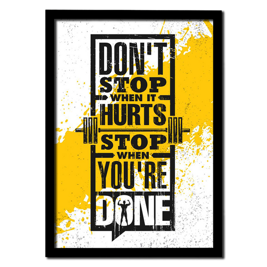 Don't Stop – Gym Motivation Photo Frame