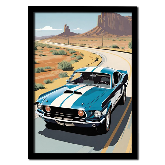 Classic Mustang Car Photo Frame