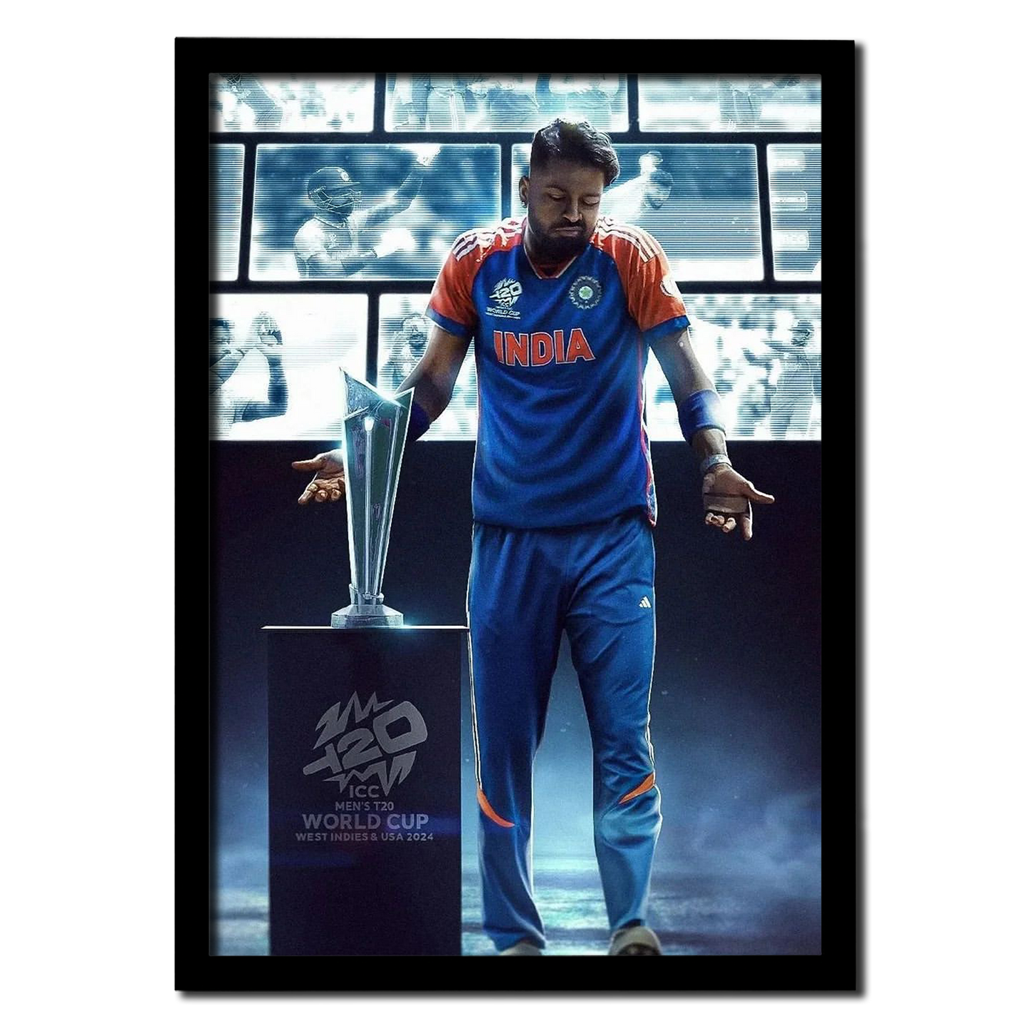 Hardik Pandya T20 Champions 2025 Photo Frame