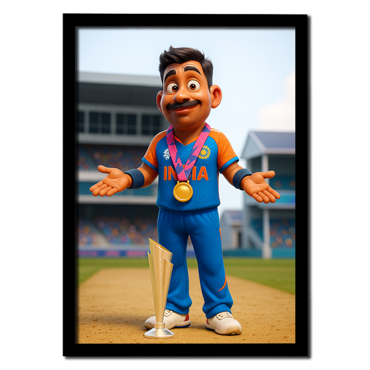 Hardik Pandya Champion Art Photo Frame