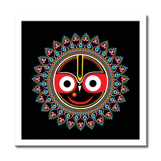 Lord Jagannath Mandala Eternal Smile Wall Art Photo Frame