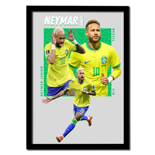 Neymar Jr. Brazil's #10 Photo Frame