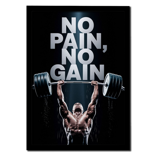 No Pain No Gain – Gym Motivation Photo Frame