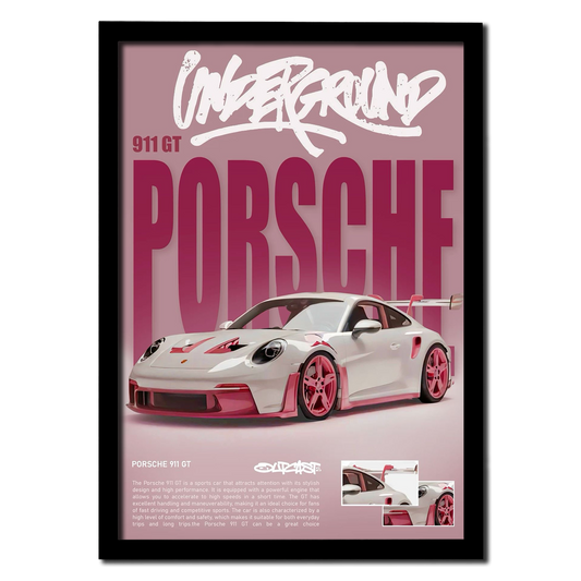 Underground Porsche 911 GT – Street Style Photo Frame