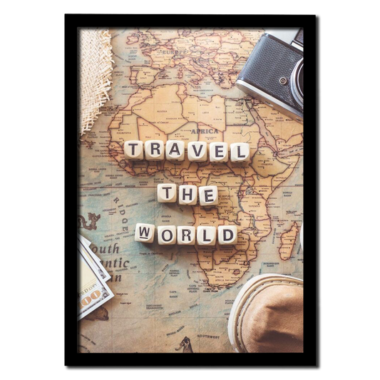 Travel the World – Explore Beyond Borders Wall Frame