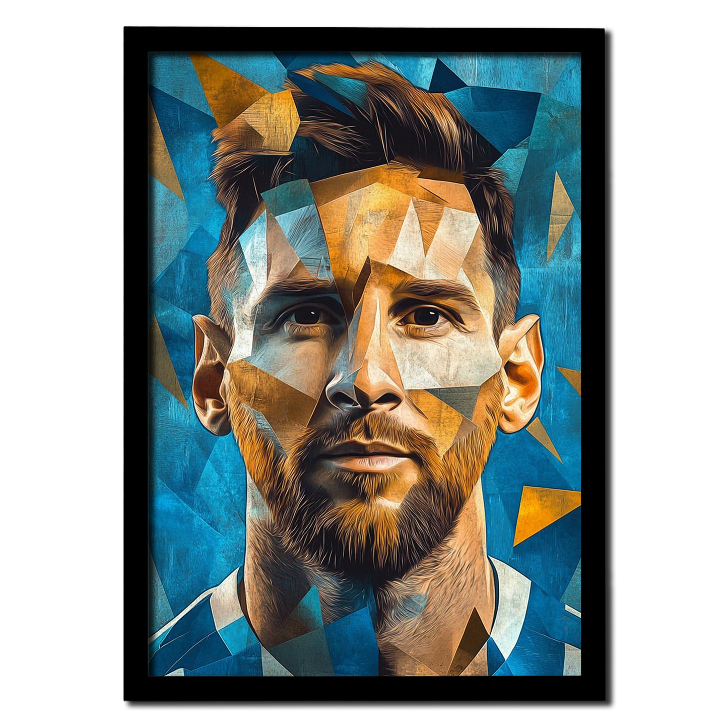 Lionel Messi Abstract Vector Art Photo Frame