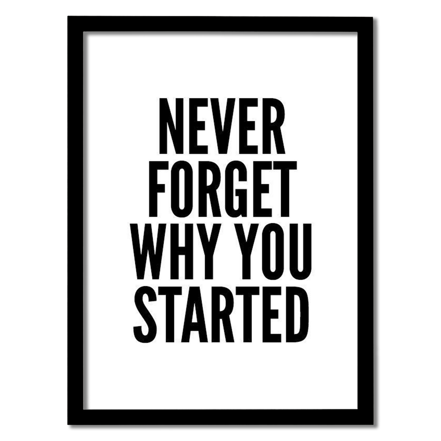 Never Forget Why You Started Frame